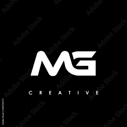 MG Letter Initial Logo Design Template Vector Illustration
