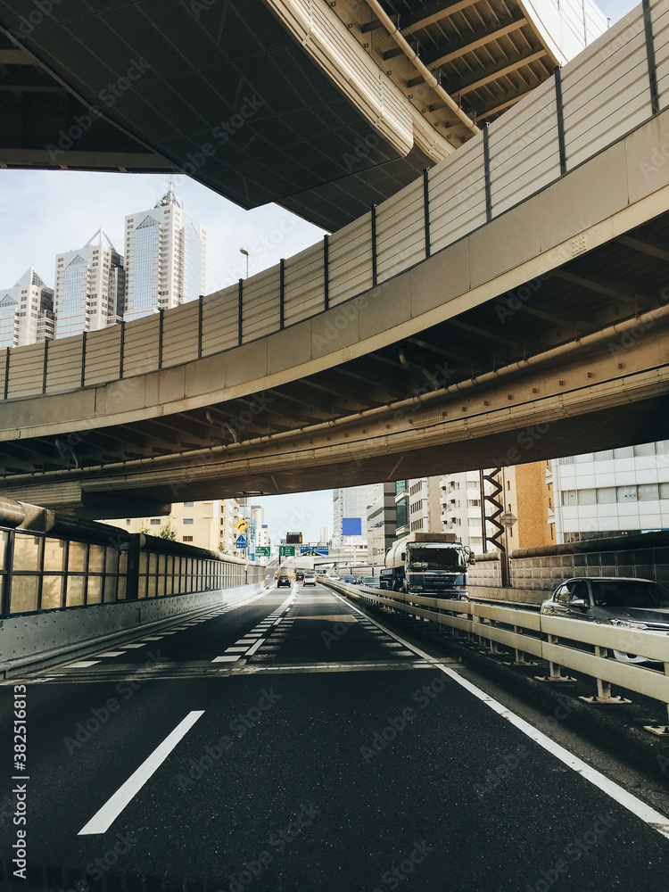 Driving Tokyo Express Highway Driving Tokyo Express Highway
