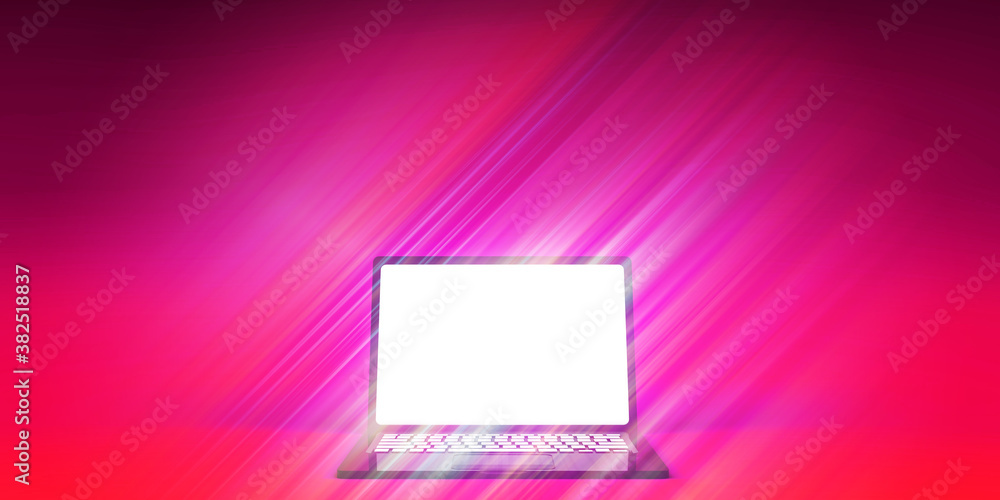 Fototapeta premium Laptop Advertising Template