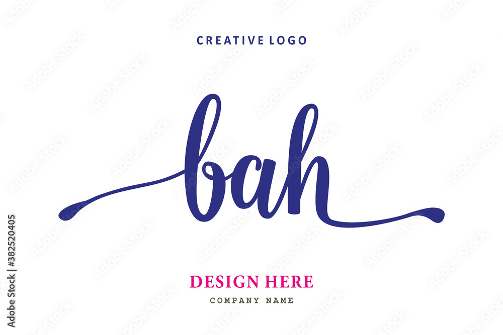 The simple BAH arrangement logo is easy to understand and authoritative The simple BAH arrangement logo is easy to understand and authoritative