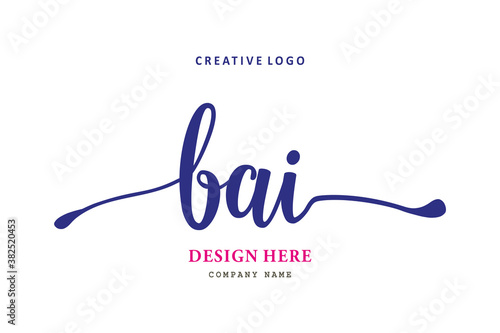 The simple BAI arrangement logo is easy to understand and authoritative