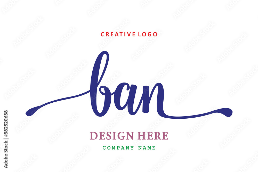 The simple BAN arrangement logo is easy to understand and authoritative The simple BAN arrangement logo is easy to understand and authoritative