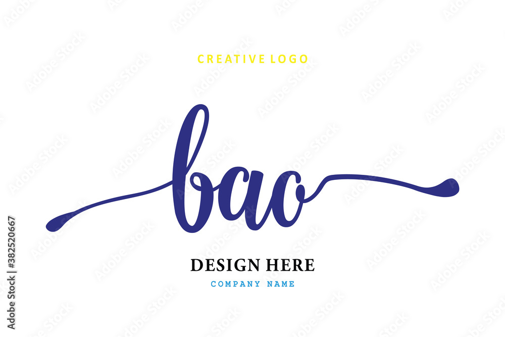 The simple BAO arrangement logo is easy to understand and authoritative The simple BAO arrangement logo is easy to understand and authoritative
