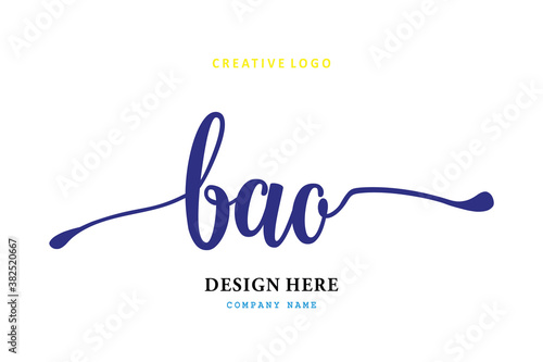 The simple BAO arrangement logo is easy to understand and authoritative