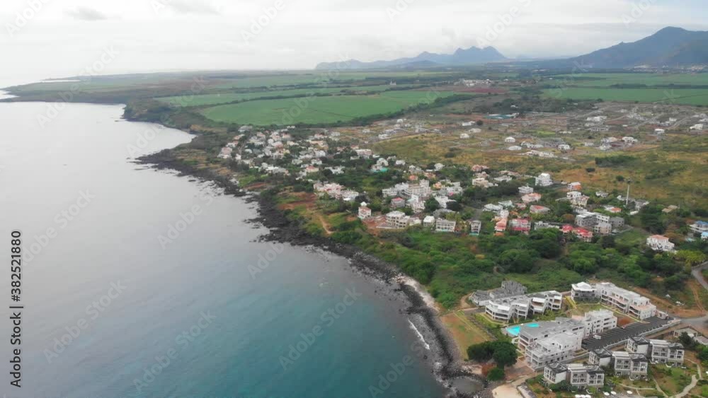 Resorts and buildings of Flic en Flac. Mauritian coast Resorts and buildings of Flic en Flac. Mauritian coast
