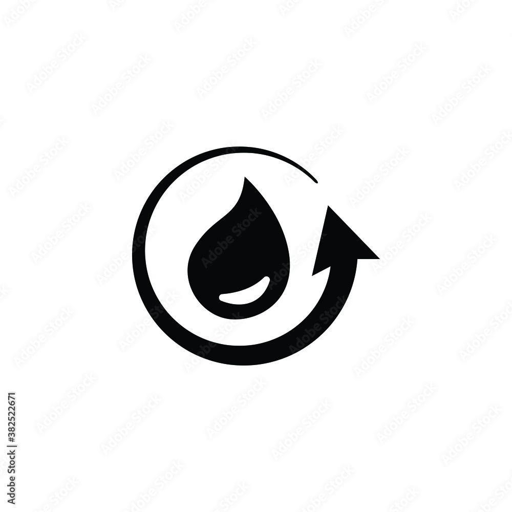 Water cycle icon vector isolated on white, logo sign and symbol. Water cycle icon vector isolated on white, logo sign and symbol.