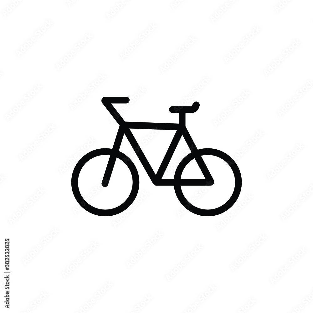 Bike icon vector isolated on white, logo sign and symbol. Bike icon vector isolated on white, logo sign and symbol.