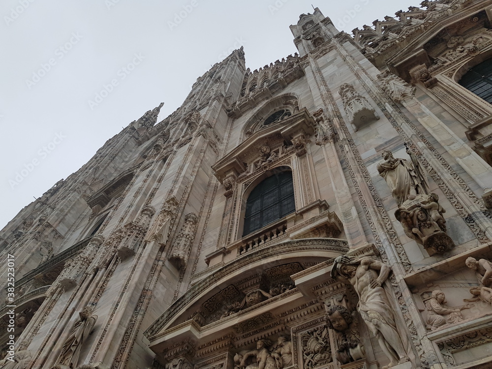 Duomo di Milano. Milan Cathedral located in Piazza del Duomo. Italy
