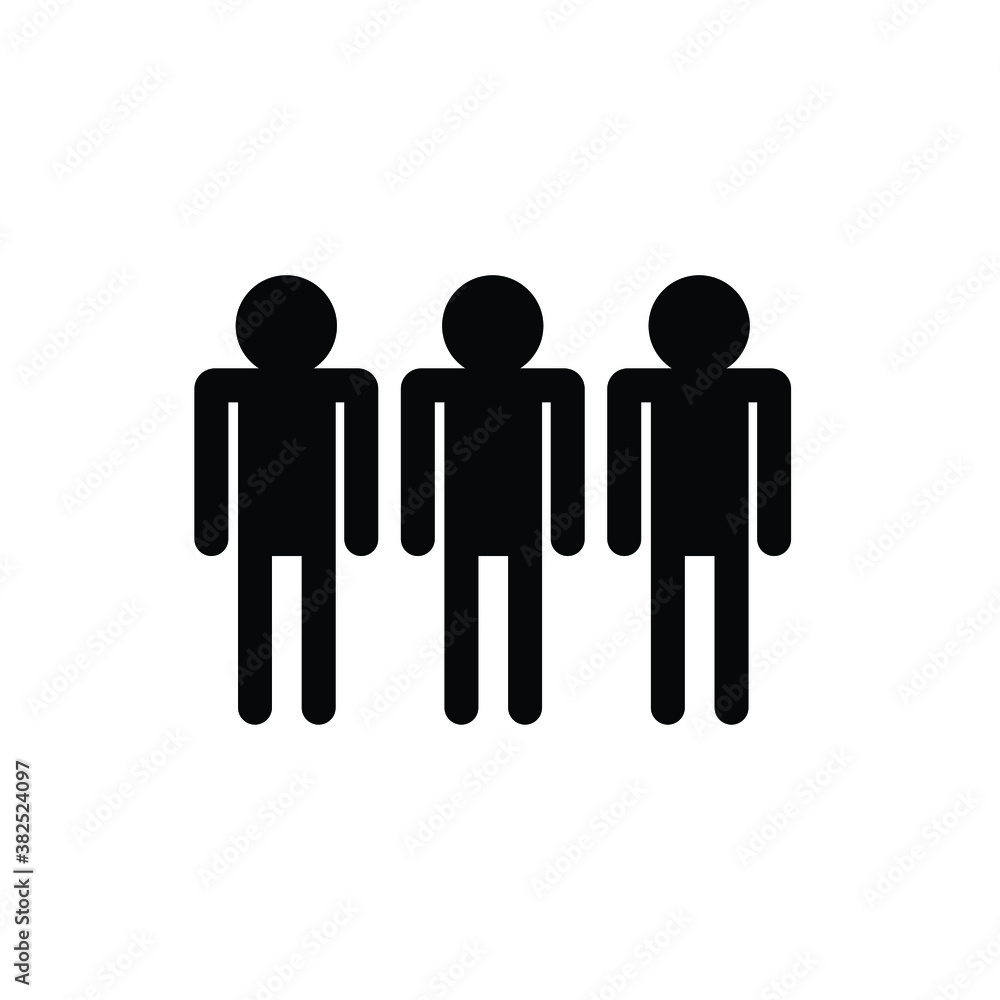People icon vector isolated on white, logo sign and symbol. People icon vector isolated on white, logo sign and symbol.