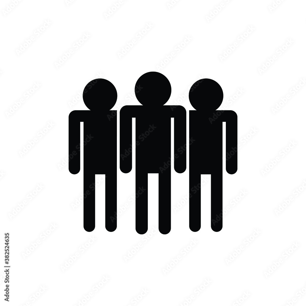 People icon vector isolated on white, logo sign and symbol. People icon vector isolated on white, logo sign and symbol.