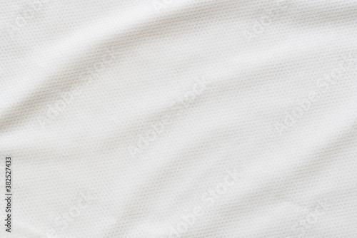 Abstract texture of a white sports jersey