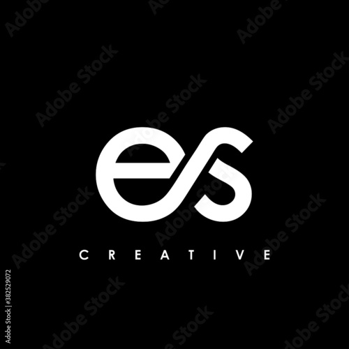 ES Letter Initial Logo Design Template Vector Illustration