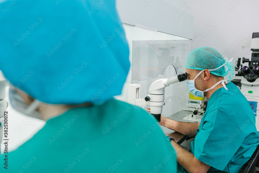 Bioologists Working in a Professional Laboratory Bioologists Working in a Professional Laboratory