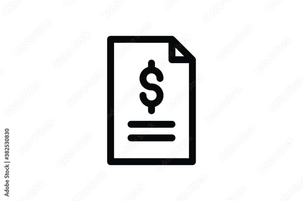 Startup Outline Icon - Business Report Startup Outline Icon - Business Report
