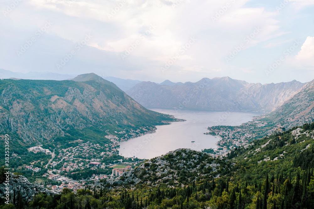 Bay of Kotor, a beautiful inlet from the sea in Montenegro. Bay of Kotor, a beautiful inlet from the sea in Montenegro.