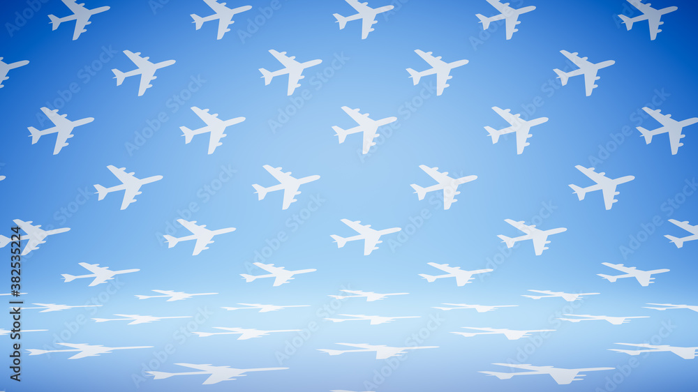 Empty Blank Airplane Shape Pattern Studio Background Empty Blank Airplane Shape Pattern Studio Background