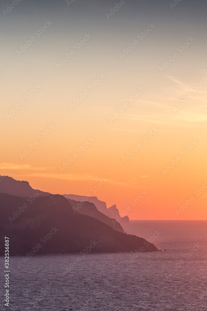 Sunset on the coast of Majorca Sunset on the coast of Majorca