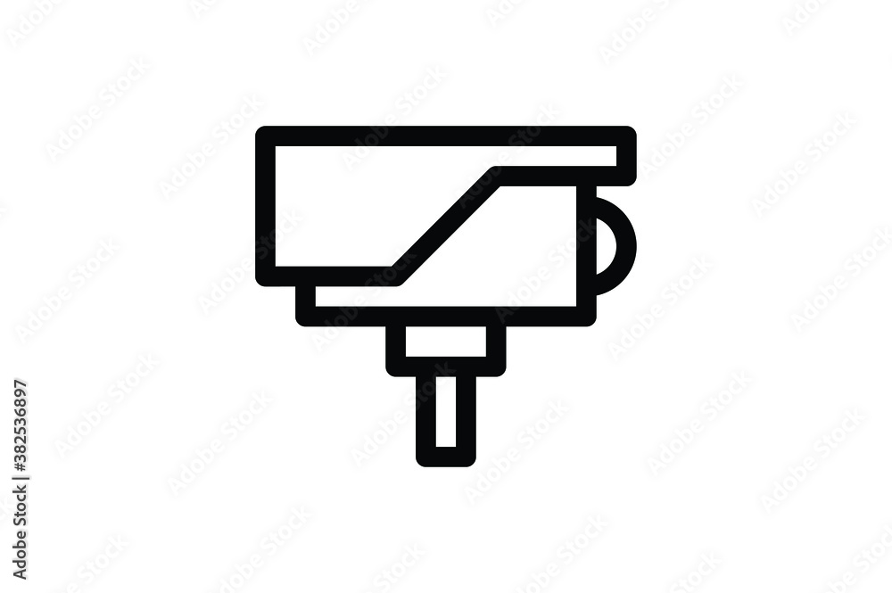 Electronic Outline Icon - Cctv Camera