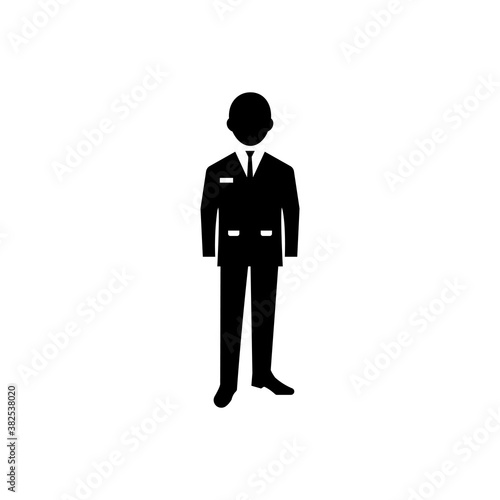 Businessman avatar icon (vector illustration)