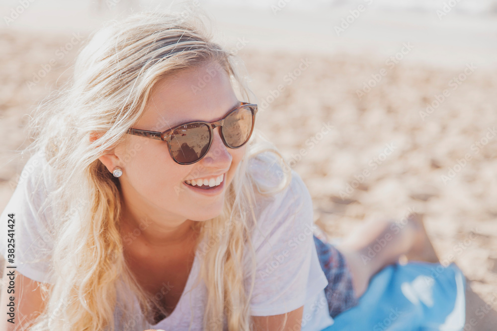 Young woman at the beach Young woman at the beach