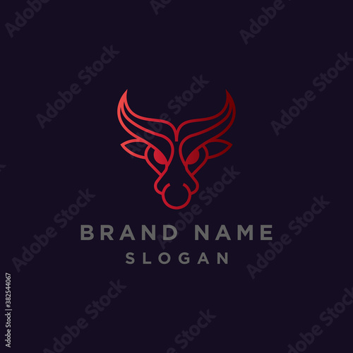 Bull Logo Design Template