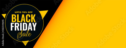 Black friday sale banner with discount offer