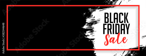 Black friday sale stylish banner with text space