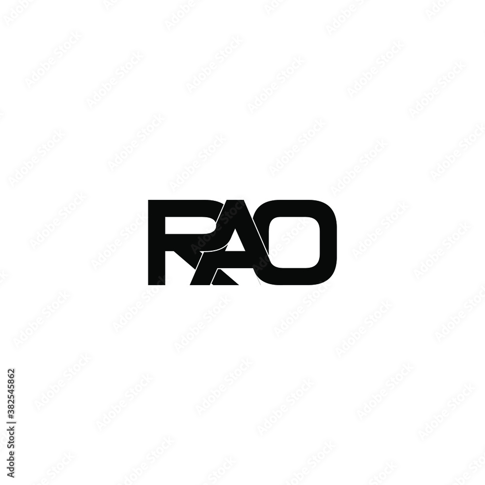 RAO abstract technology logo design on white background. RAO creative  initials letter logo concept. 20442842 Vector Art at Vecteezy
