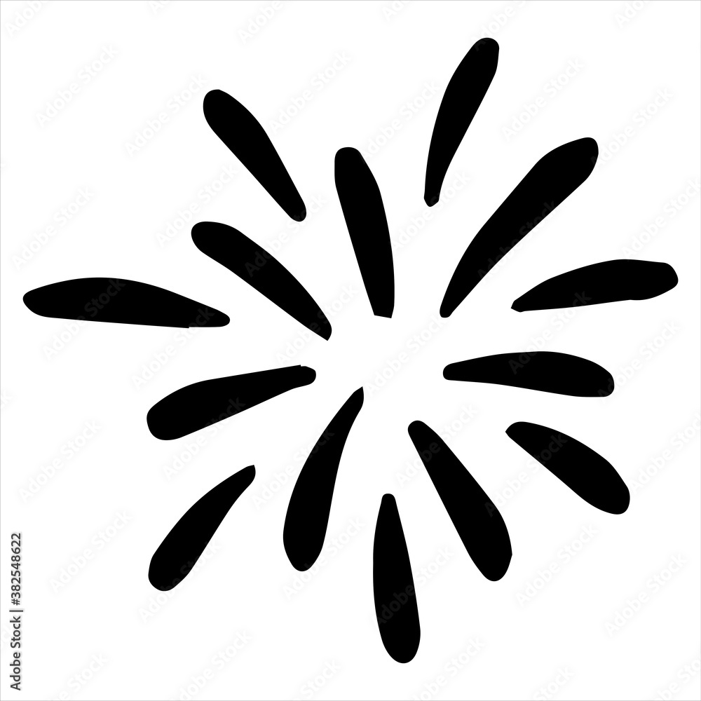 Starburst, sunburst element. Vector illustration Starburst, sunburst element. Vector illustration
