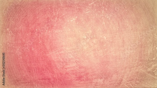 Grunge detailed texture dark pink gradation background with rough scratches.