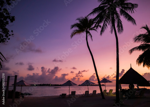 sunset at the beach