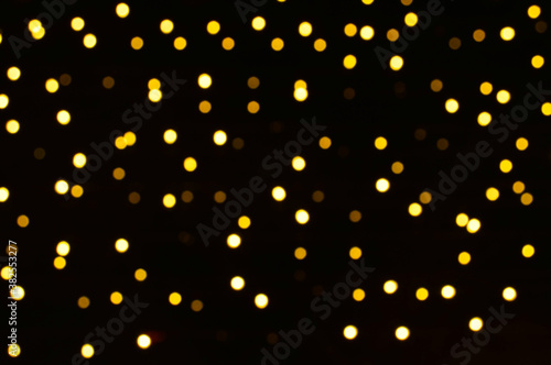 Abstract blur of colorful beautiful bokeh glitter light, Christmas and Happy New Year festive background