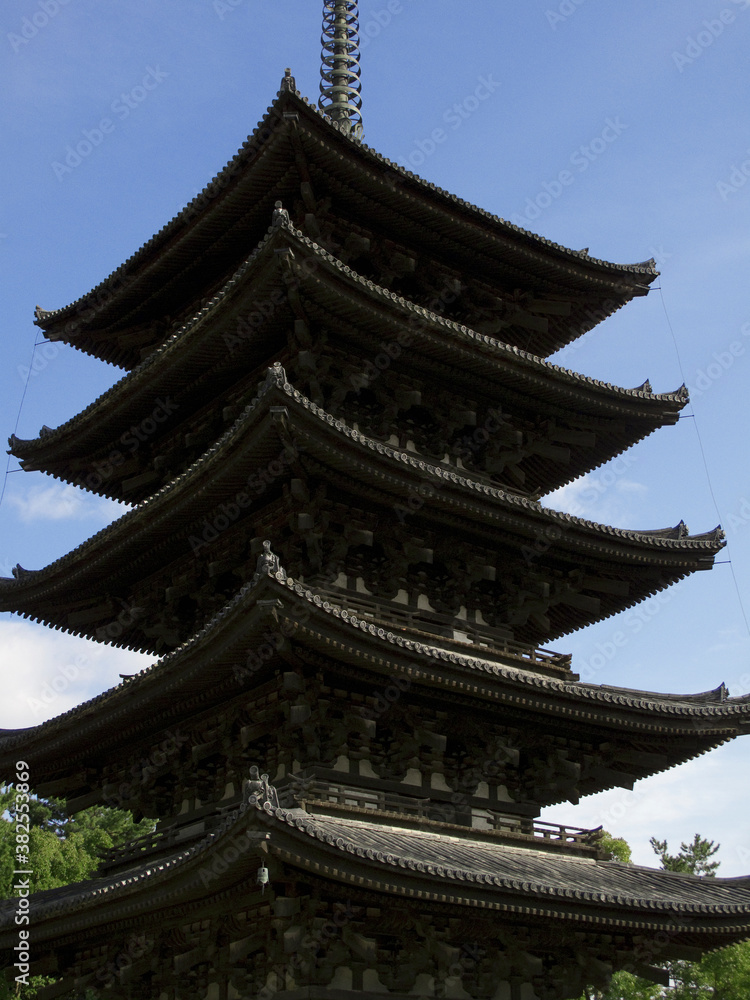 Naklejka premium 世界遺産の興福寺五重塔