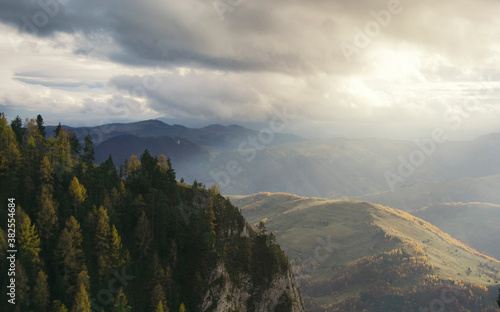 Mountain meadow after storm photo