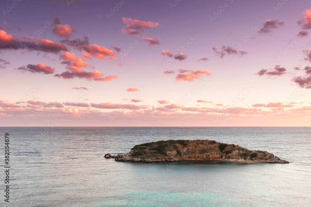 A remote islet surrounded by sea A remote islet surrounded by sea