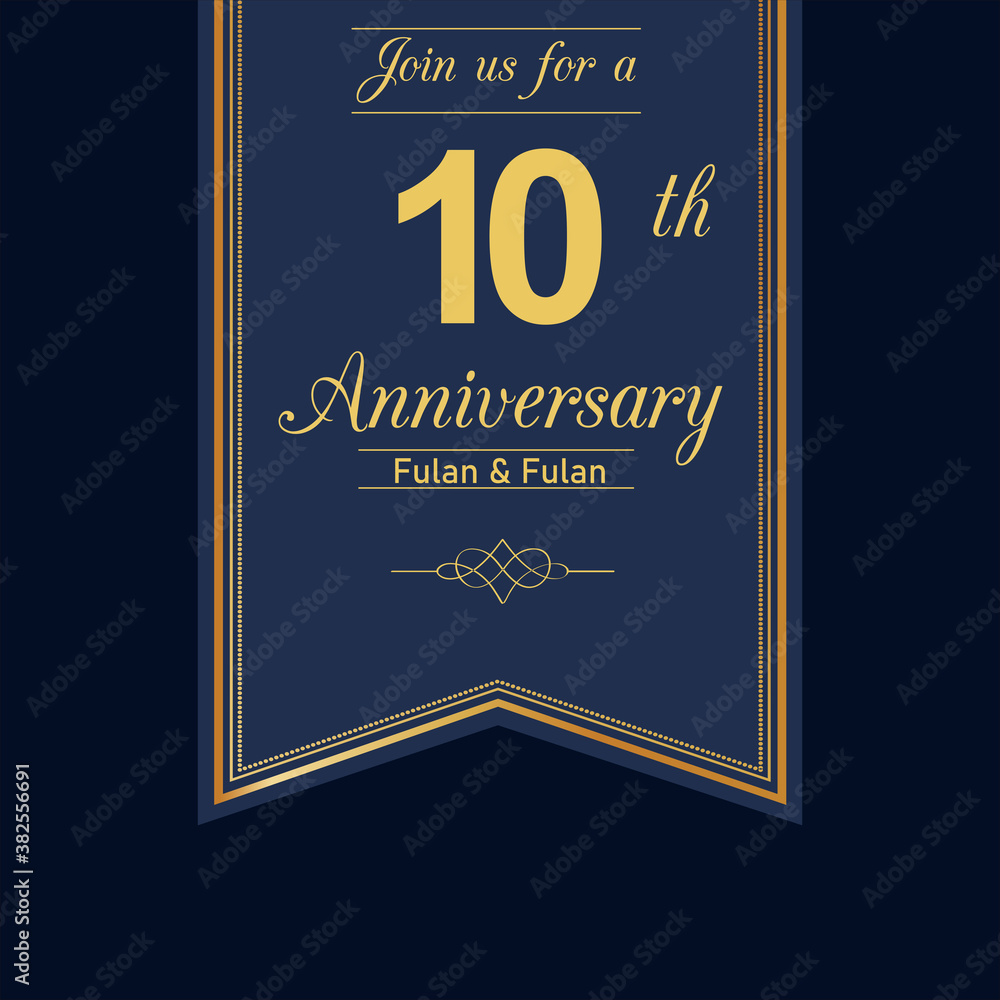 10 Years Anniversary Celebration Vector Template Design Illustration 10 Years Anniversary Celebration Vector Template Design Illustration