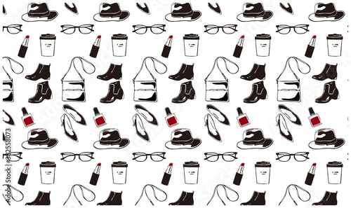 クールなファッションアイテムのパターン Cool fashion item patterns