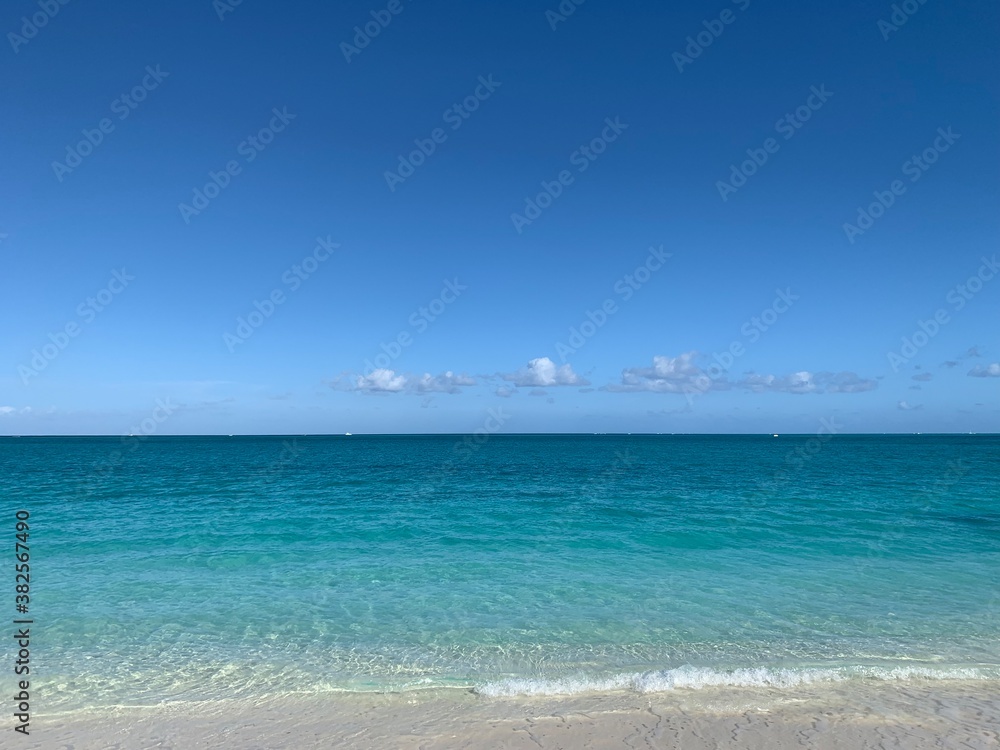 美しいカリブの空と海