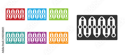 Black Board game icon isolated on white background. Set icons colorful. Vector.