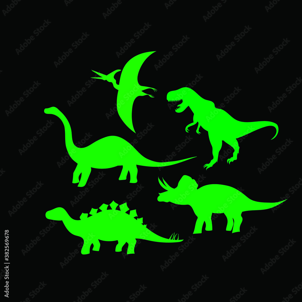 Obraz premium green dragon vector