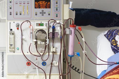 Hemodialysis machine in a hospital photo