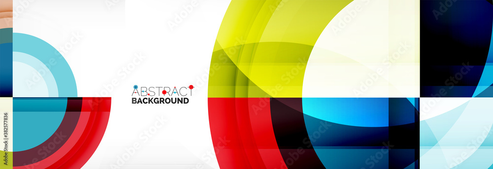 Round shapes, triangles and circles. Modern abstract background Round shapes, triangles and circles. Modern abstract background