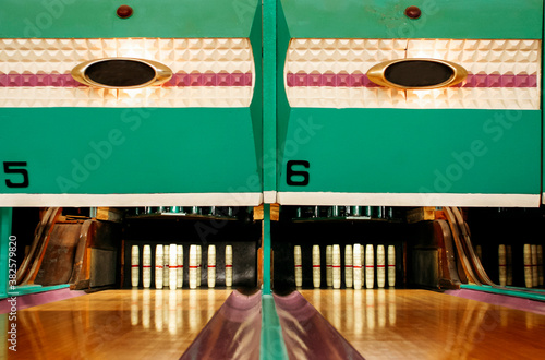 Vintage Candlepin Bowling Alley photo