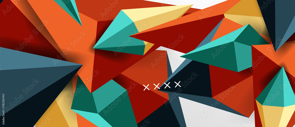 3d low poly abstract shape background vector illustration 3d low poly abstract shape background vector illustration