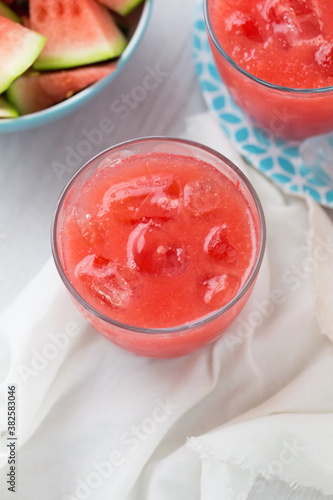 Wallpaper Mural Watermelon juice drink with ice in glass Torontodigital.ca