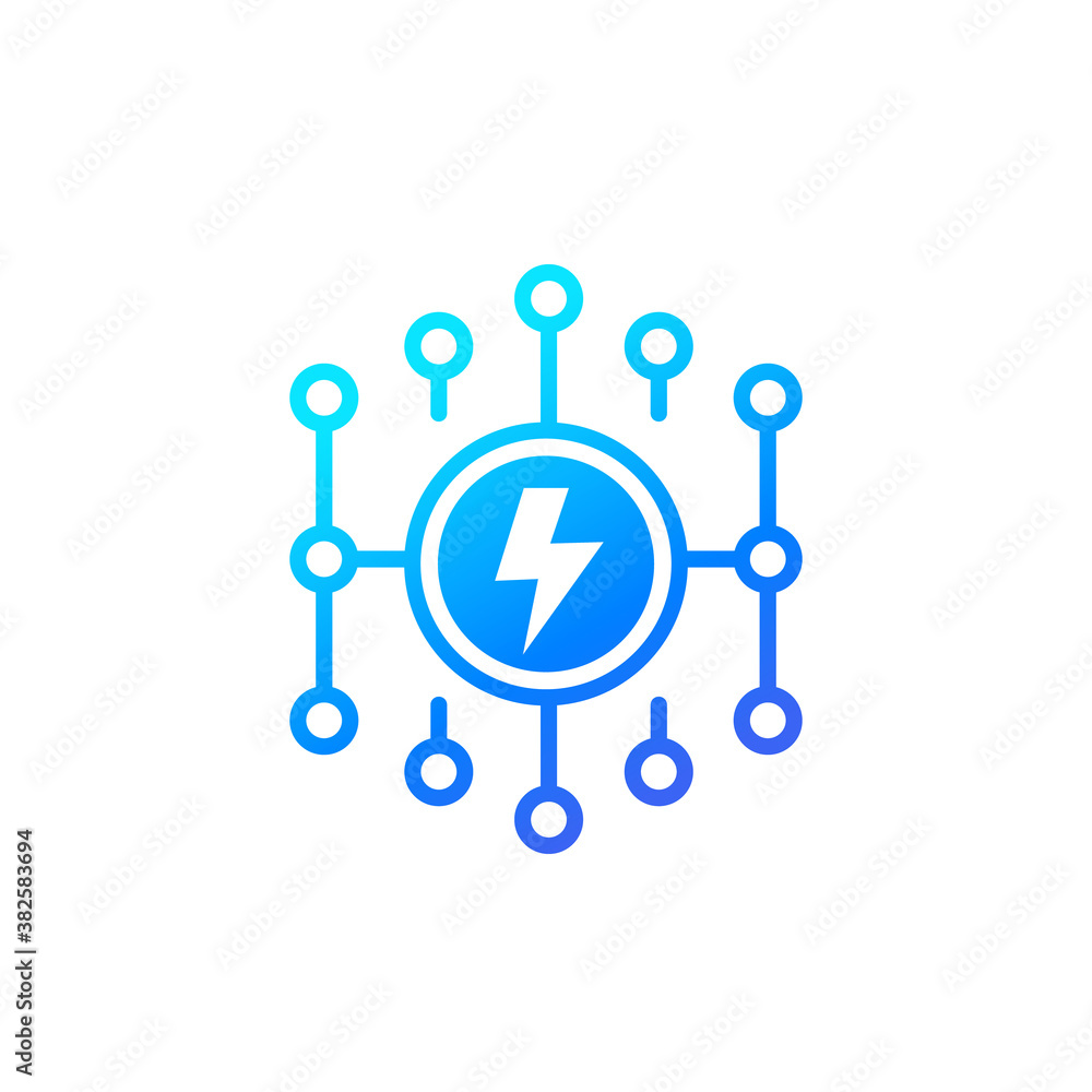 electricity, electric grid icon, vector electricity, electric grid icon, vector