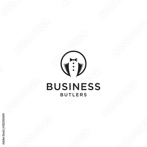 Business butlers logo design vector EPS10