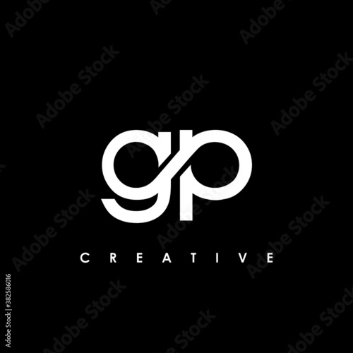 GP Letter Initial Logo Design Template Vector Illustration