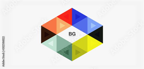 Free Download Mosaic triangle pattern abstract background for cover, banner, flyer and poster and other template - GFXLoad