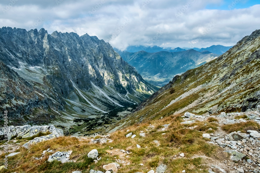 High Tatras mountains scenery, Slovakia, hiking theme